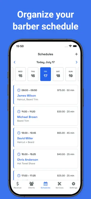 Barber Scheduler - Barberky screenshot 1
