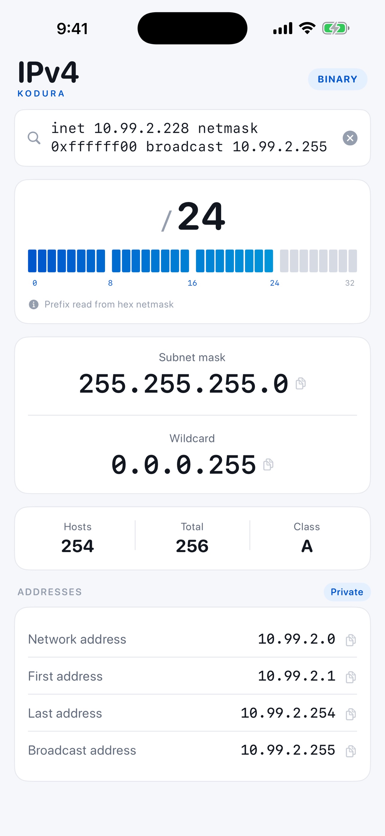 Screenshot 8 of Kodura Subnet Calculator