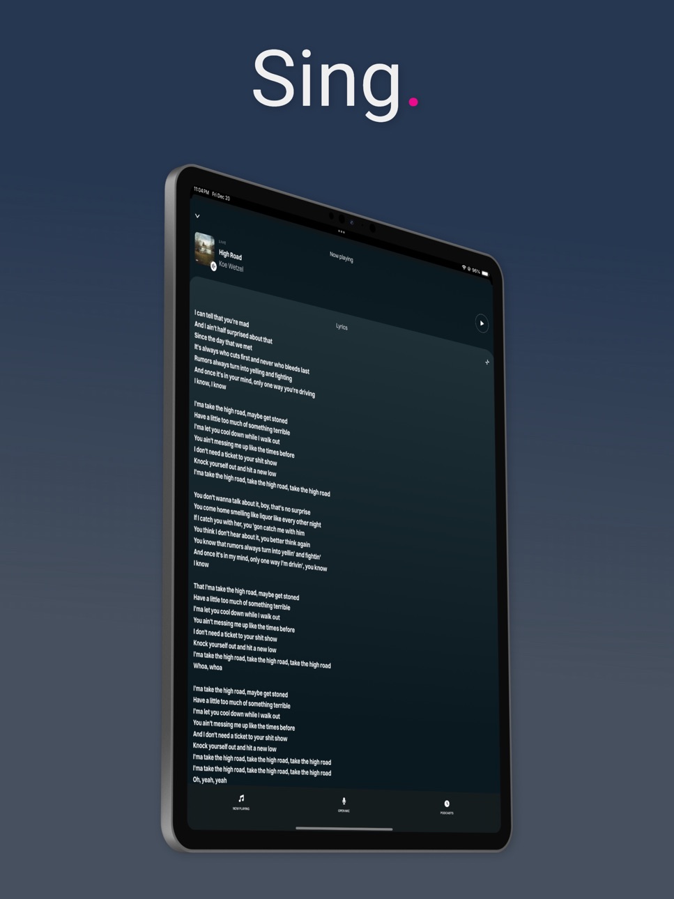 iPad screenshot