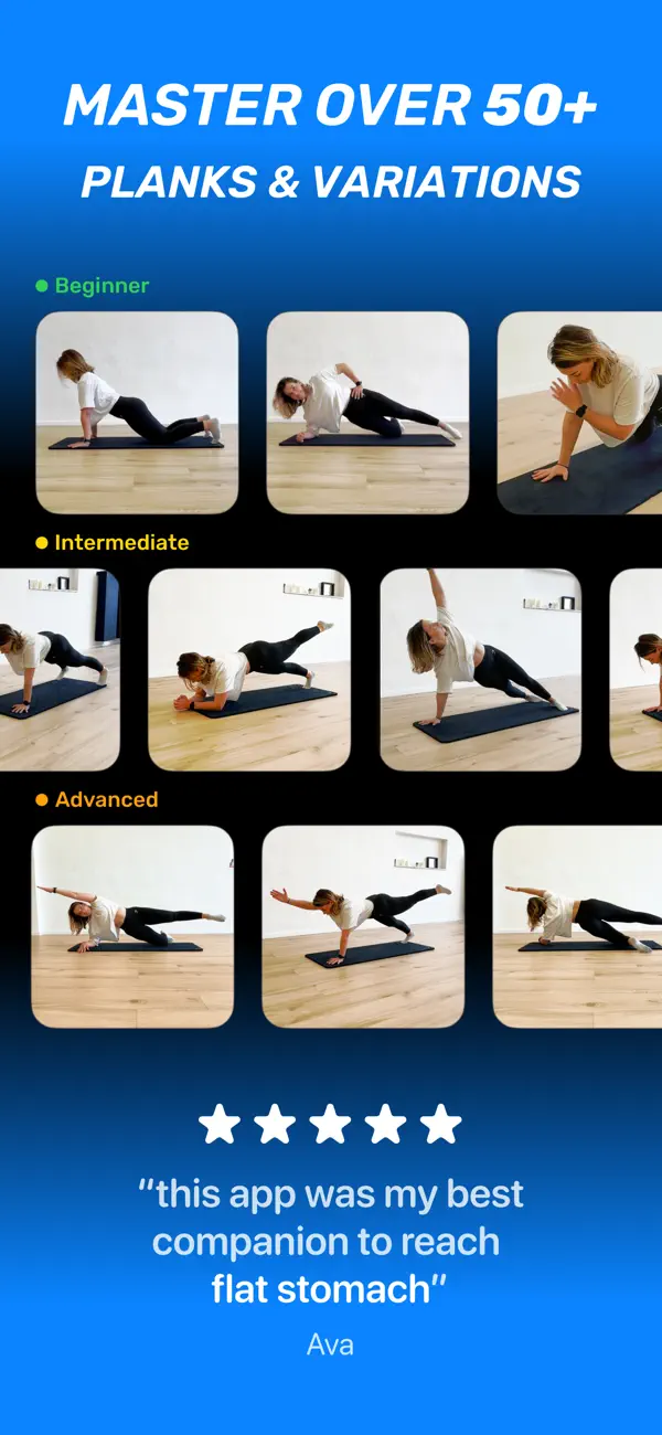 Screenshot #2 pour Planches + gainage à la maison
