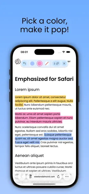 Emphasized screenshot 1