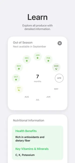 In Season: Seasonal Produce screenshot 2