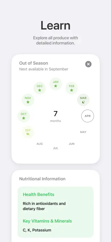 In Season: Seasonal Produce screenshot 2 of 6