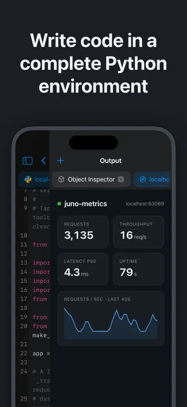 Python IDE & Jupyter – Juno screenshot 2 of 8