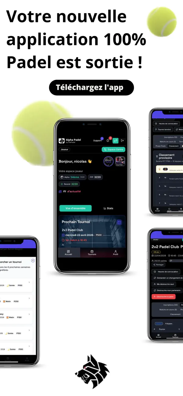 Screenshot #1 pour Alpha Padel Compet