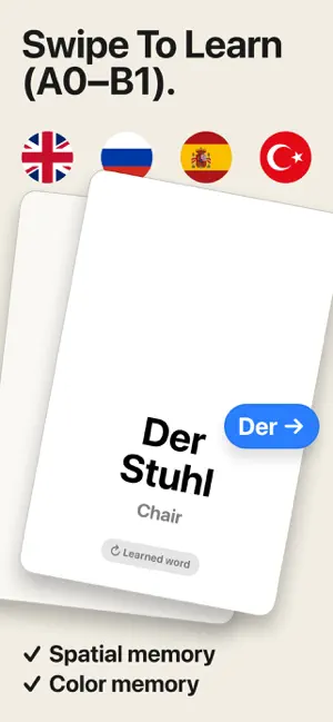 Der Die Das Swipe screenshot 2