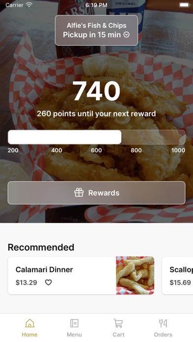 Alfie's Fish & Chips Screenshot 1 - AppWisp.com Alfie's Fish & Chips Screenshot 1 - AppWisp.com