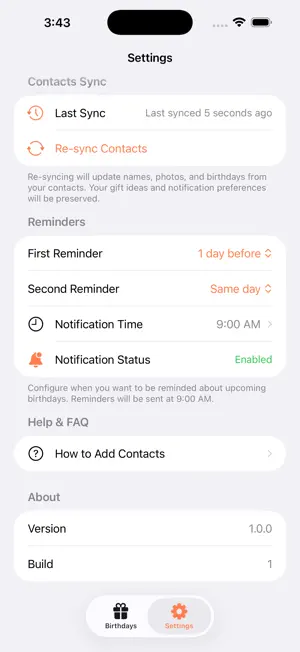 Birthday Reminder & Gift Pick screenshot 2