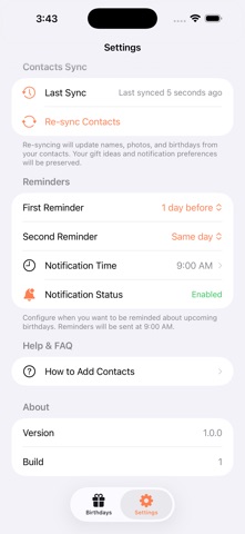 Birthday Reminder & Gift Pick Screenshot 2 of 4