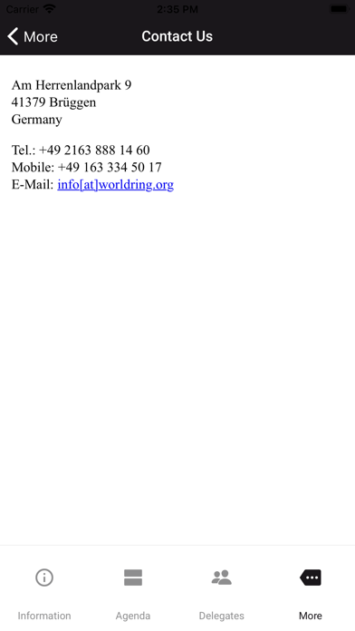 Screenshot 4 of WorldRing One2One App