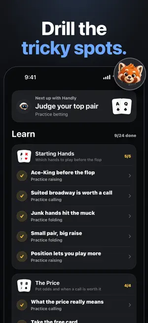 Handly: Learn Poker Offline screenshot 4