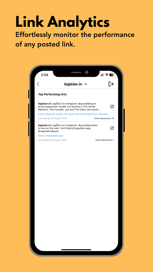 #4. Link in Bio Creator LinkAndBio (iOS) 由: LogiSian Technology Solutions