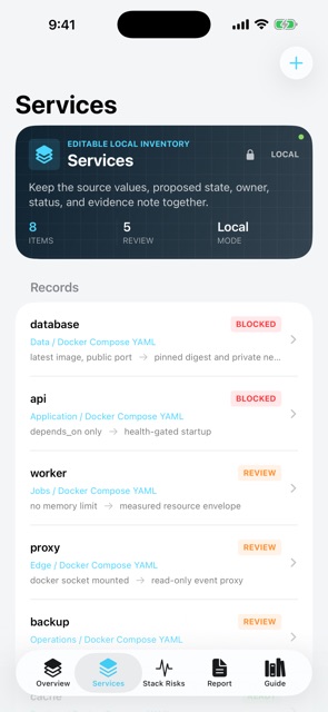 Composecanopy: Stack Audit screenshot 3