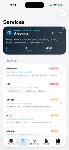 Composecanopy: Stack Audit のスクリーンショット