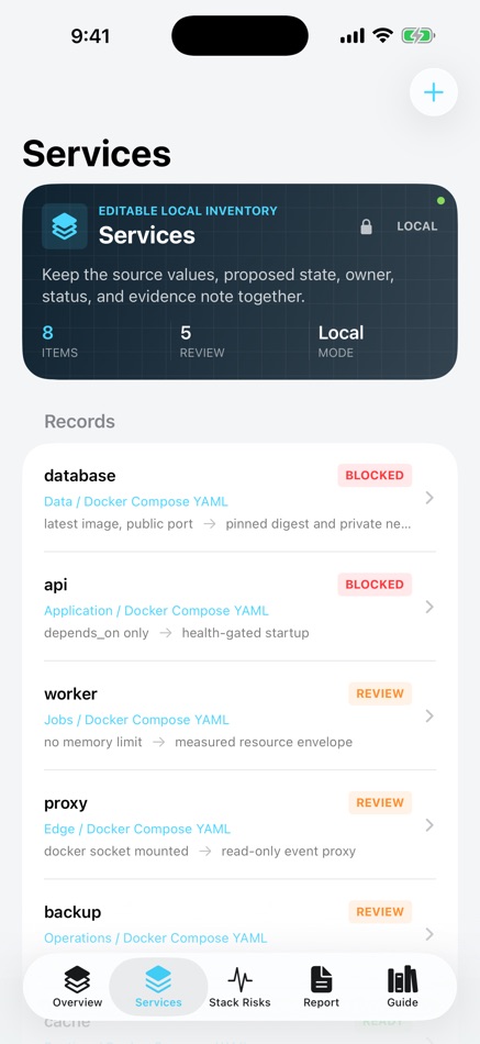 #2. Composecanopy: Stack Audit (iOS) بواسطة: Robert Corbin