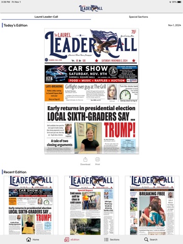 The Laurel Leader-Call iPad screenshot