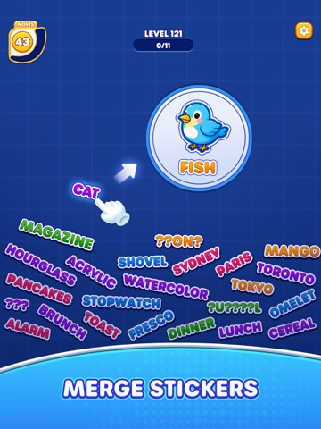 Sticker Word Jam iPad screenshot