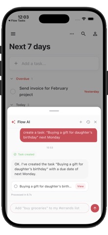 Flow Tasks: AI To-Do List Screenshot 3 of 4