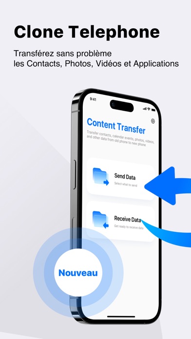 Screenshot #1 pour Clone Telephone - Migrer iOS