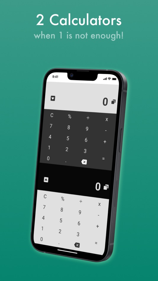#1. Double Calculator (iOS) 来自: Nga Man Yeung