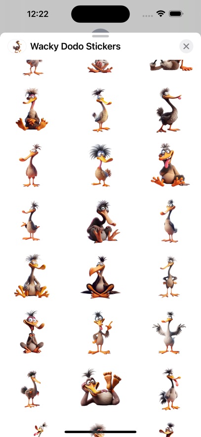 Wacky Dodo Stickers