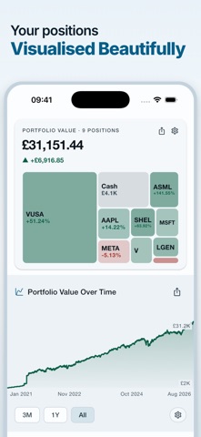 Tracker 212: Stocks Portfolio iPhone screenshot