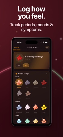Period & Food Tracker: Petaly Screenshot 2 of 6
