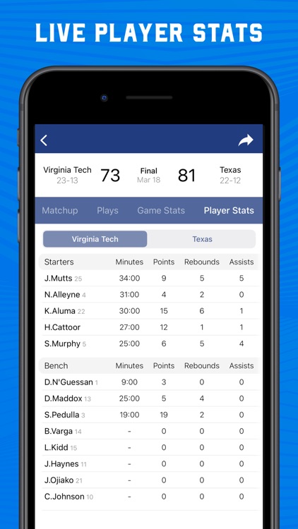 Scores App: College Basketball screenshot-4