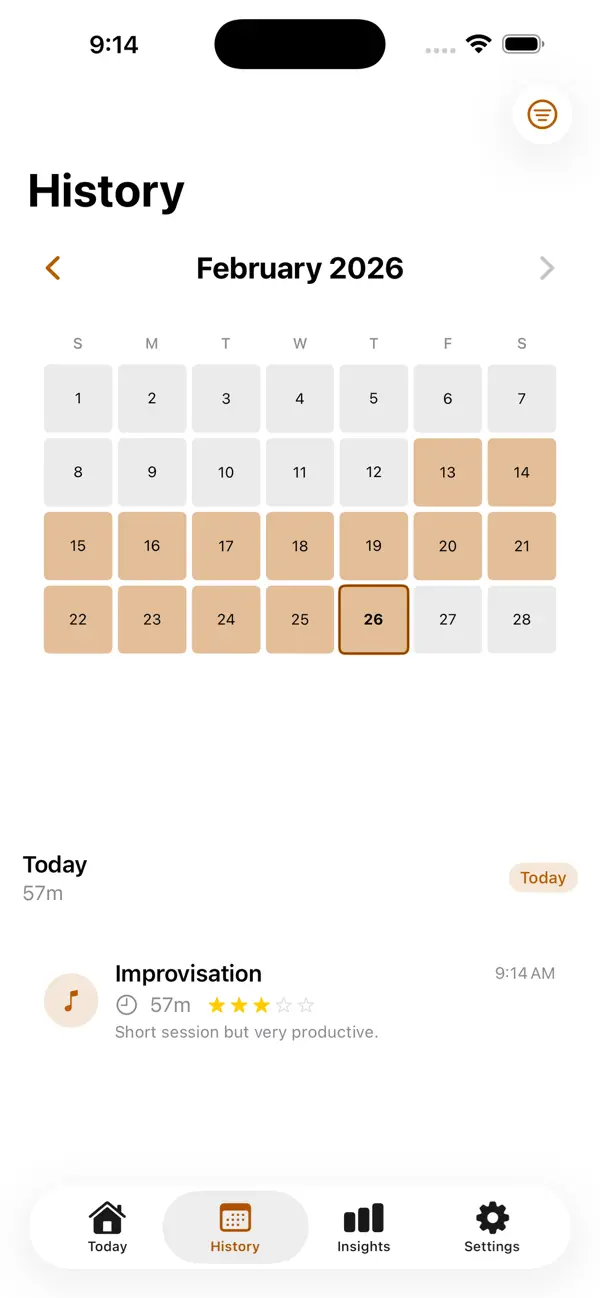 #2. Saxophone Practice Log (iOS) Με: Joseph See