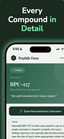 Peptide Dose Screenshot 5 of 6