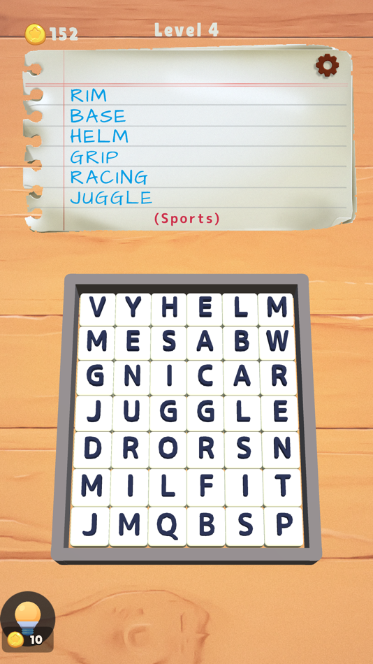 #7. Ultimate 3D Word Search (iOS) 由: Rocketship Studios LLP