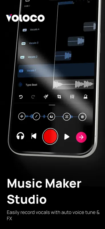 Voloco: Vocal Recording Studio screenshot 1 of 10