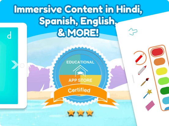 Shoonya Kids: Learn Languages iPad screenshot 4 - Education app