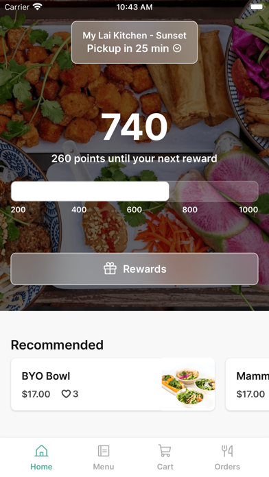 My Lai Kitchen iPhone screenshot 1 - Food & Drink app