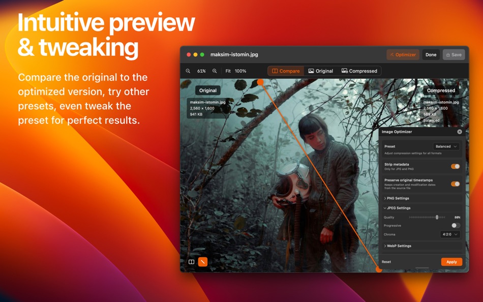 #3. RasterFox - Image Optimizer (macOS) بواسطة: Andrew Miller