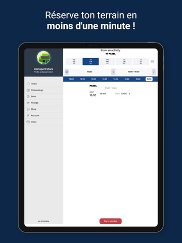 TY PADEL iPad screenshot