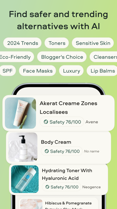 SafeSkin: AI Beauty Scanner Screenshot