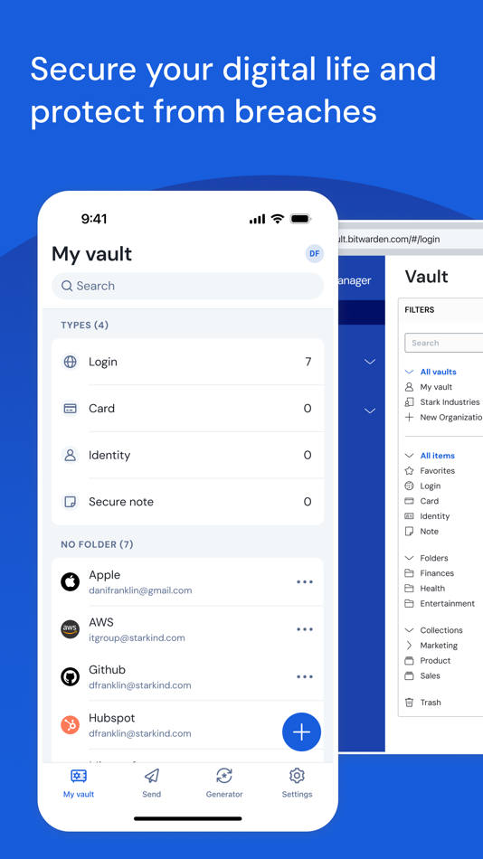#4. Bitwarden Password Manager (iOS) 由: Bitwarden Inc