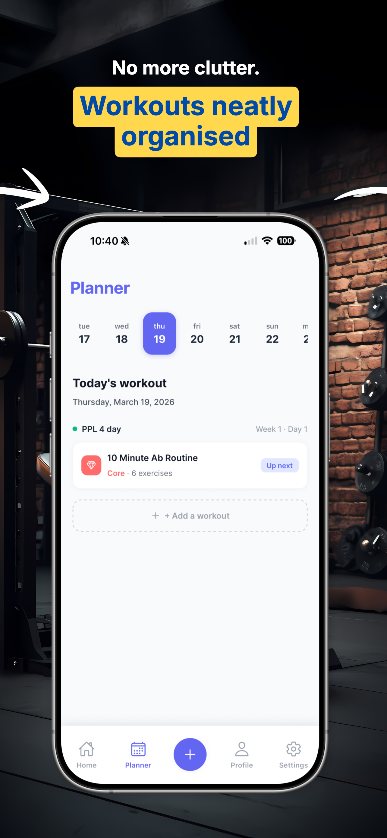 Stashd - Workout Manager