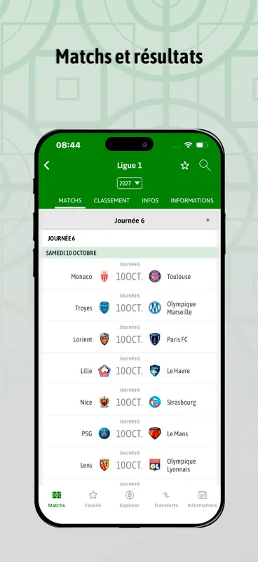 BeSoccer: Résultats du Foot screenshot 1 of 6