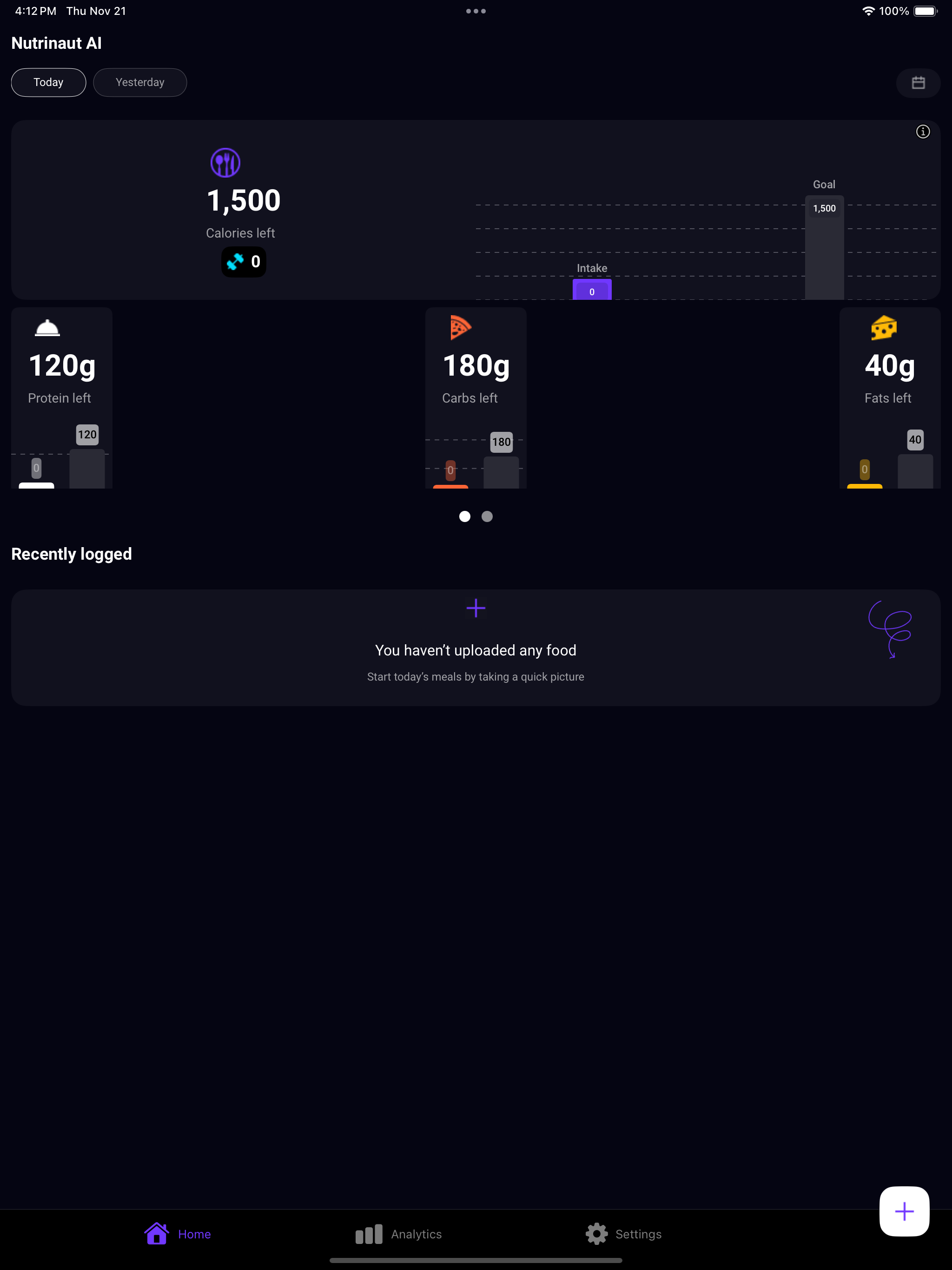 Nutrinaut - Calorie Tracker