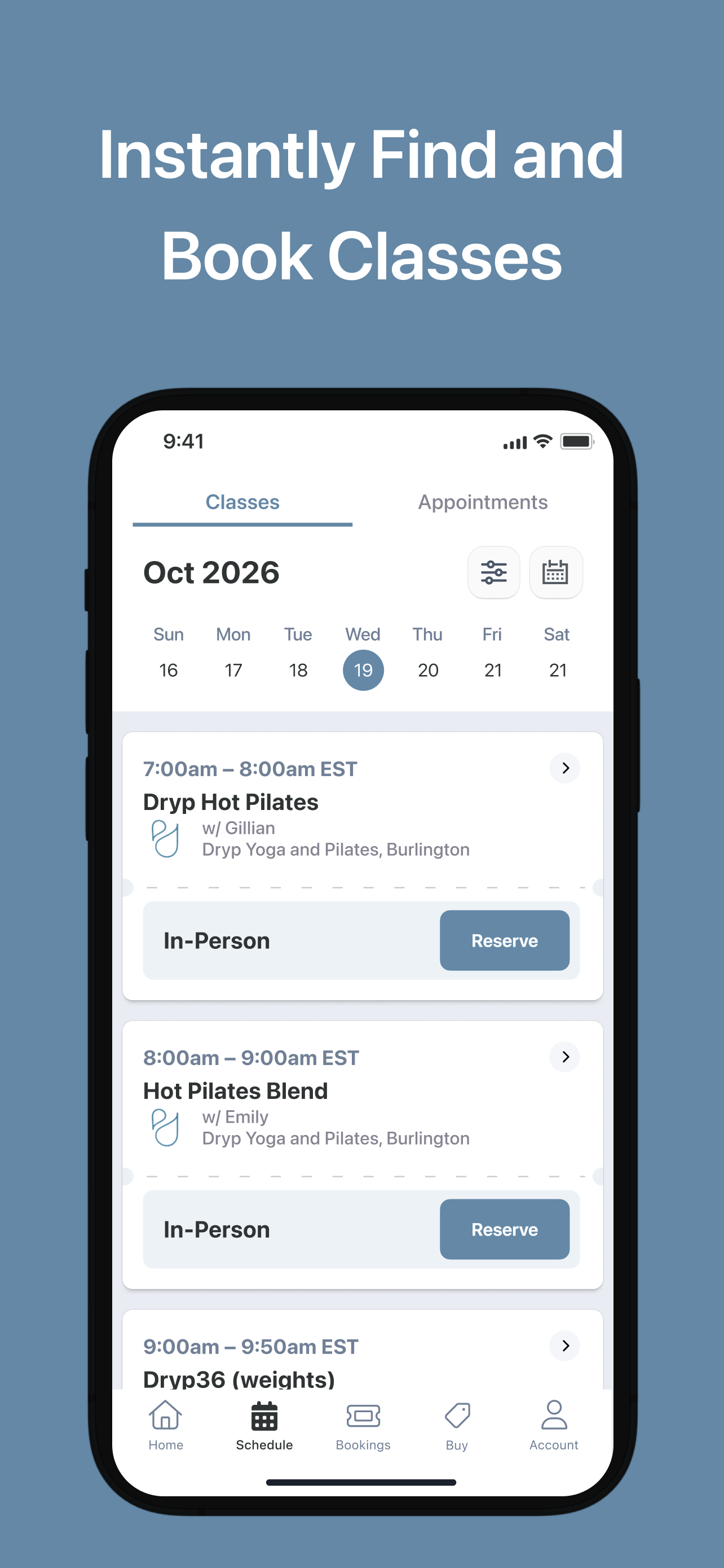 Dryp Yoga and Pilates screenshot 3