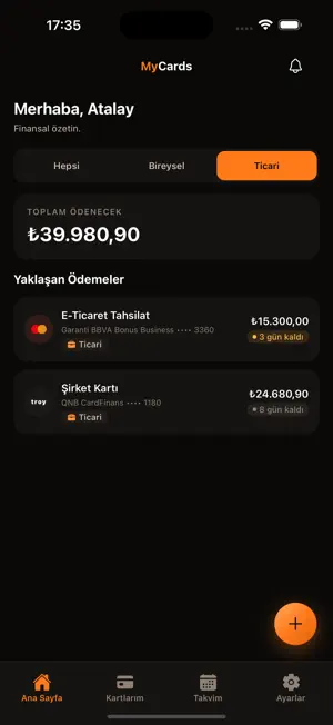 MyCards - Card Payment Tracker screenshot 3