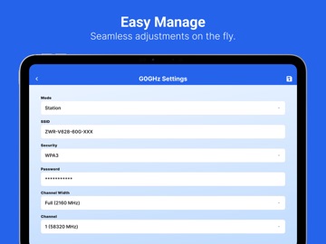 PRISM – 60GHz Management iPad screenshot