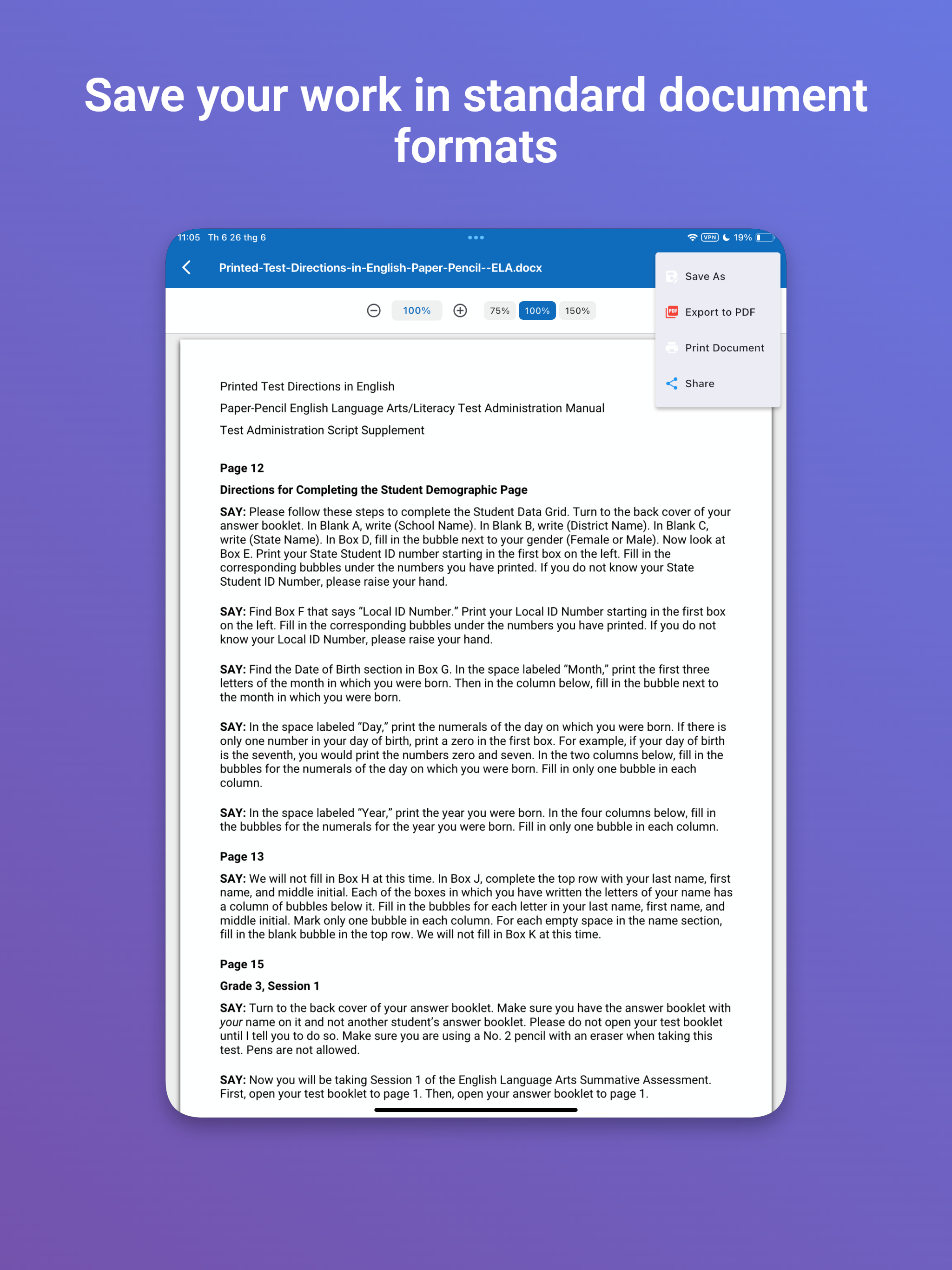 Word Editor: Reader & Writer screenshot 7