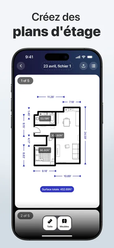 3D Snap: ruban, mesure chambre screenshot 3 of 8