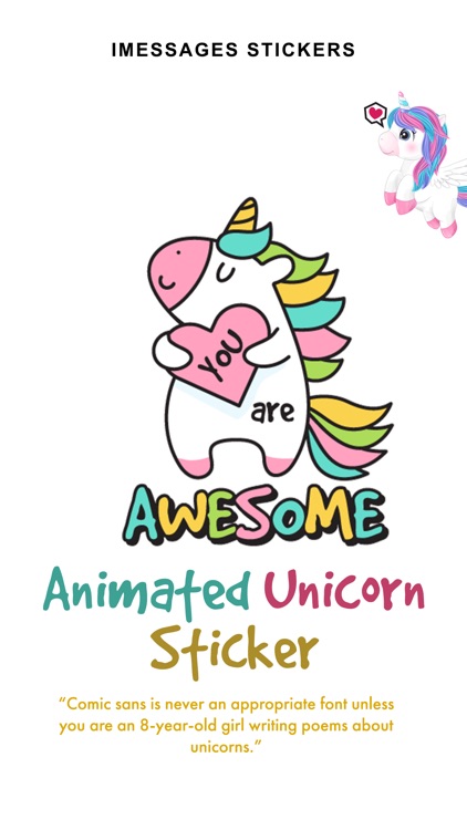 Animated UNICORN Stickers!