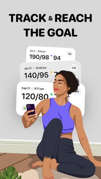 Blood pressure app+ Screenshot