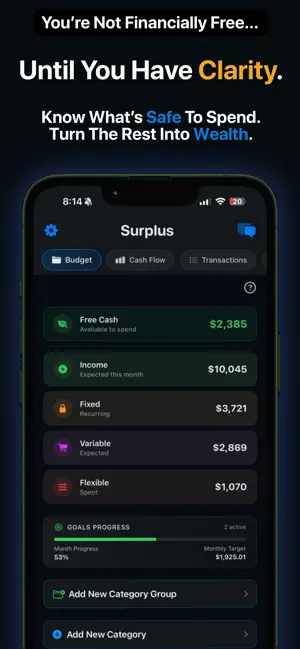 Surplus Budget & Money Tracker screenshot 1