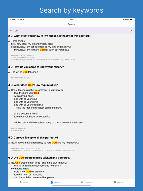 Knowing God iPad screenshot 3 - Book app